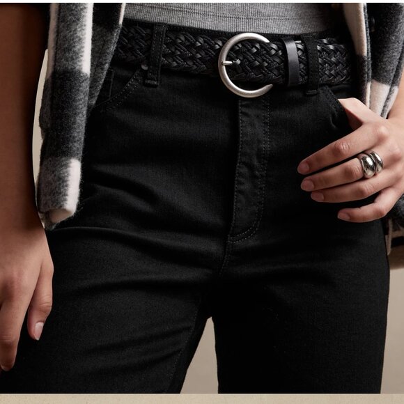 Banana Republic Factory High-Rise Skinny Jeans Black, 27/4 Petite - Picture 2 of 11